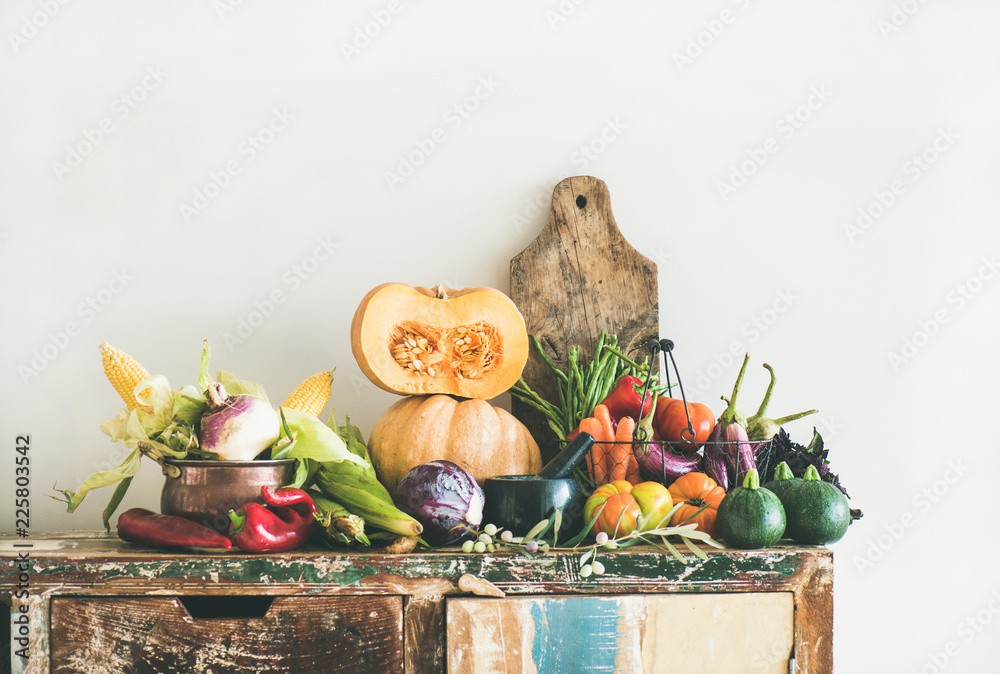 秋季时令素食食材种类繁多。秋季蔬菜健康烹饪系列