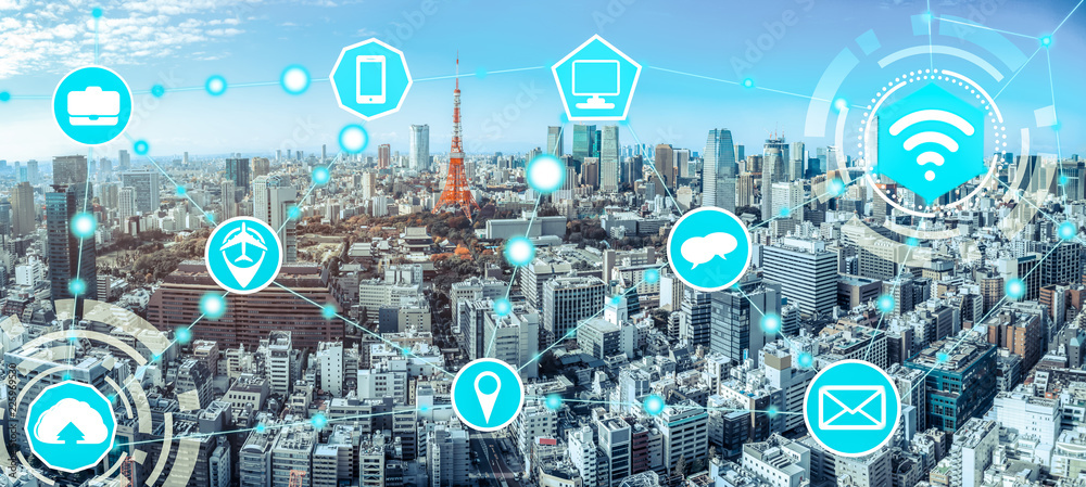 智慧城市与无线通信网络。