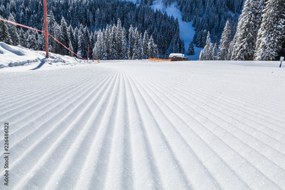 奥地利的山脉和滑雪场