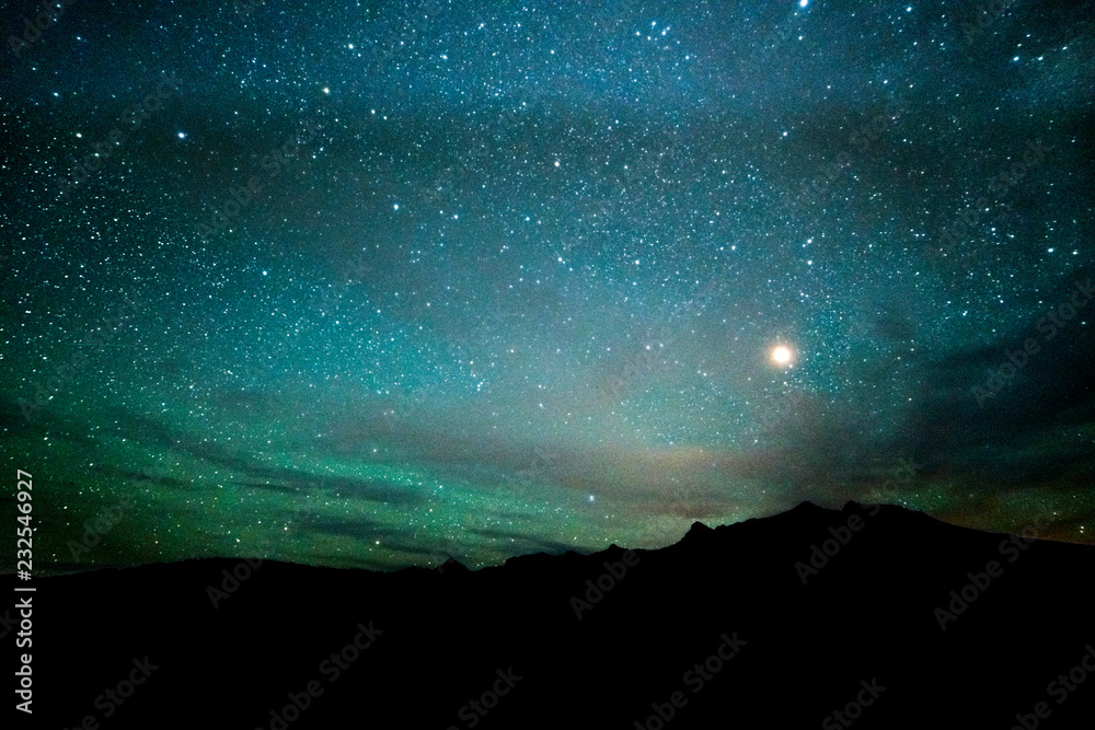美国科罗拉多州里奇韦2018-科罗拉多州里奇韦圣胡安山脉上空的米尔基韦银河