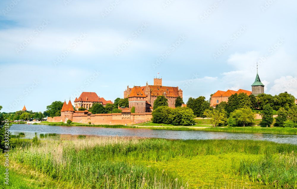 Malbork Castle, UNESCO world heritage in Pomerania, Poland