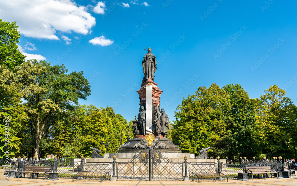 Monument of Catherine II the Great in Krasnodar, Russia