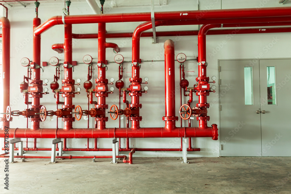 红水管阀，用于工业建筑水管系统控制和消防系统的管道