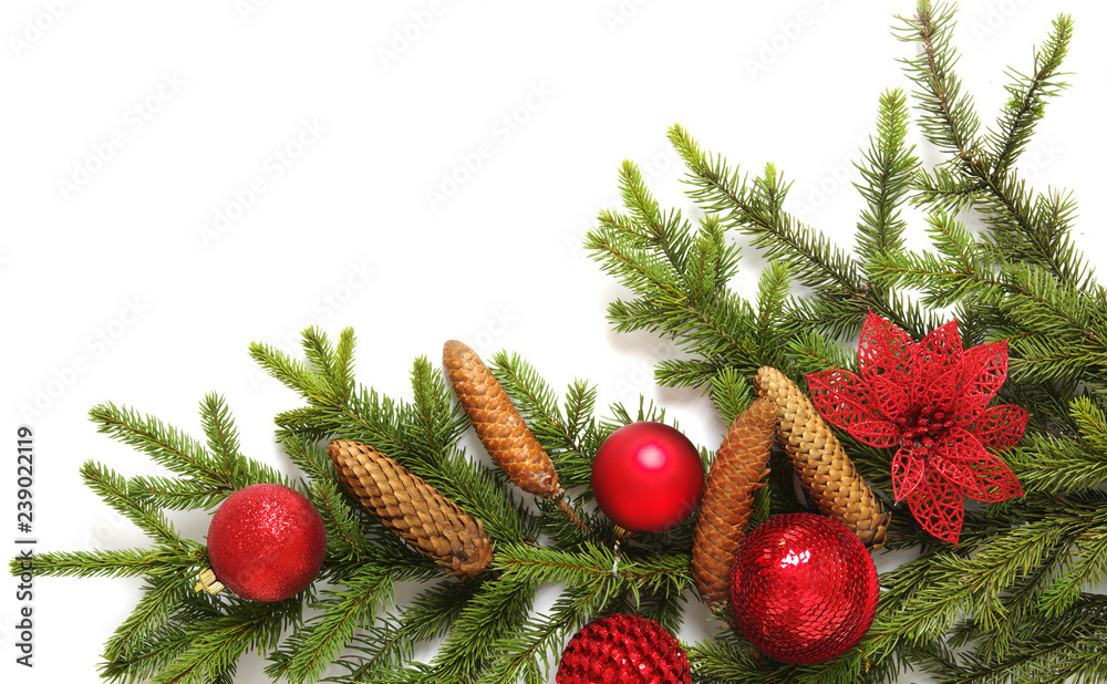 杉木树枝圣诞装饰小玩意