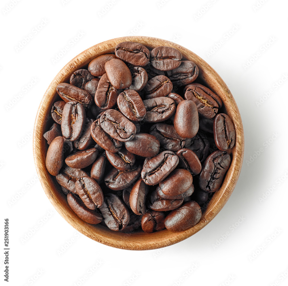 木制咖啡豆碗