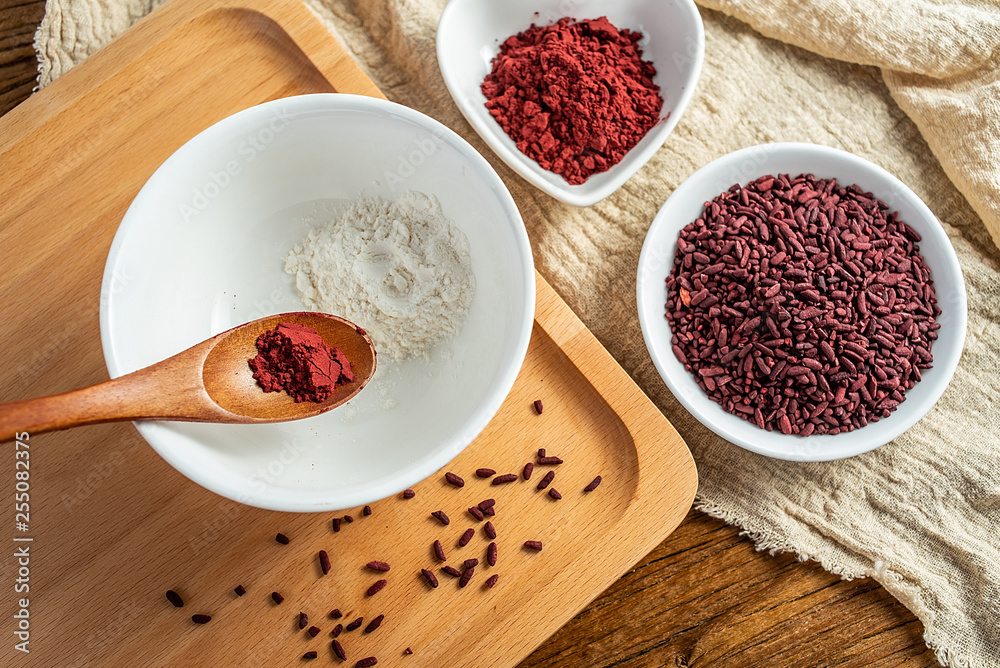 中国传统天然色素食品红曲米粉着色制备工艺
