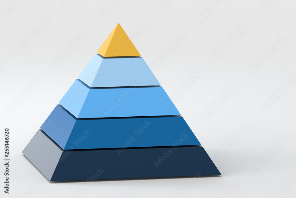 三维模型金字塔，三维渲染