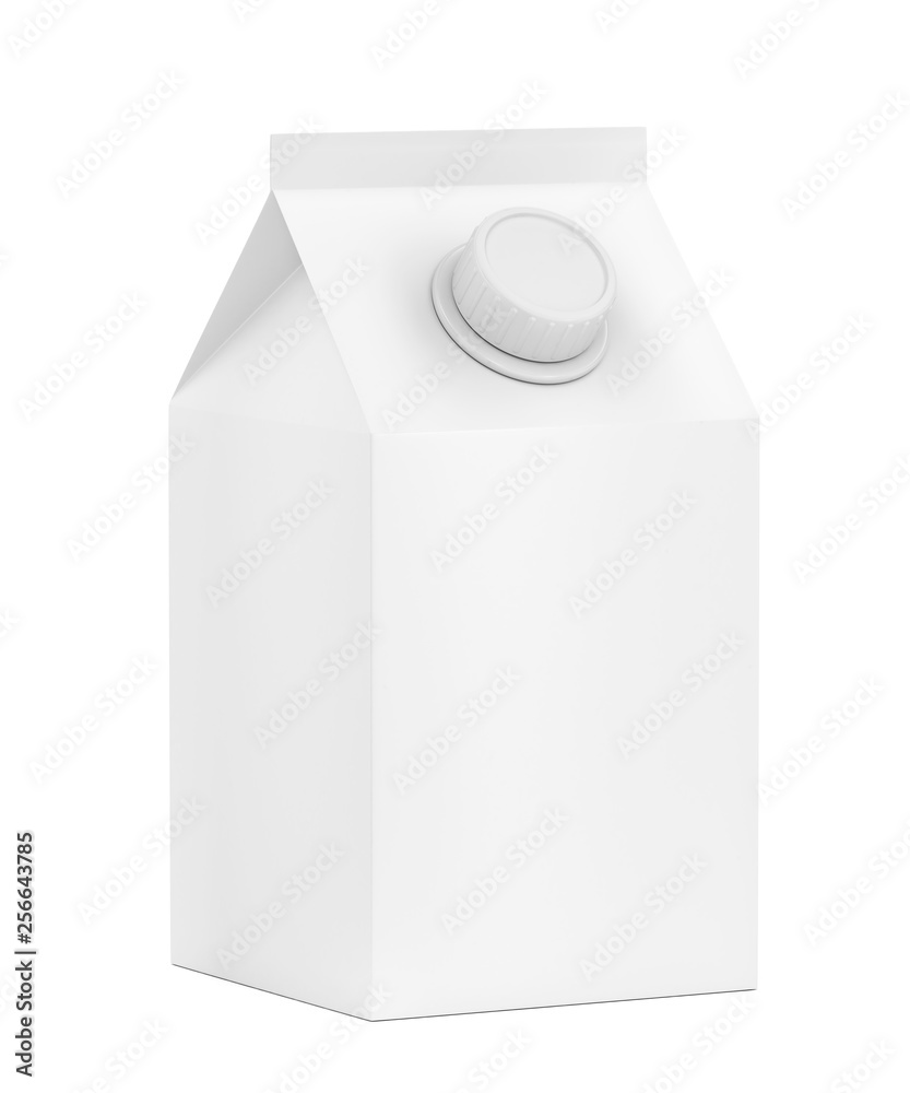 牛奶的空白包装