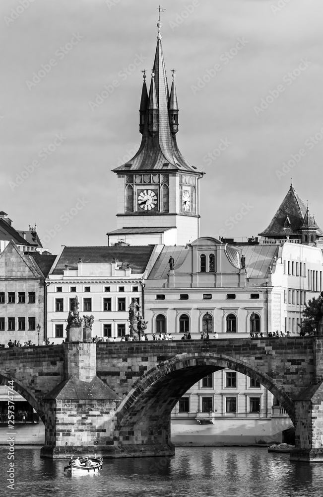 风景区查尔斯桥和布拉格历史中心，s老城区的建筑和地标