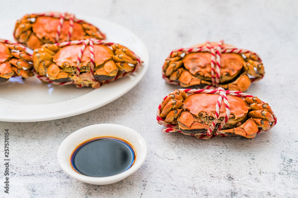 蒸螃蟹，中国重阳节的美食