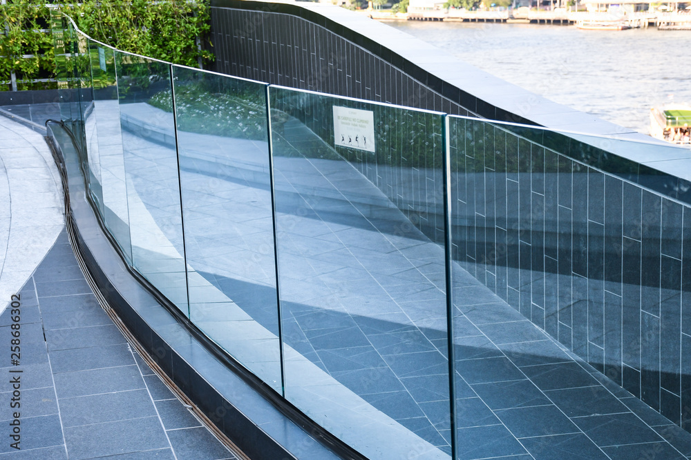 tempered laminated glass railing balustrade panels frame less ,safety glass for modern architectural