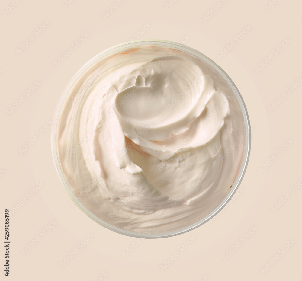 jar of cosmetic cream