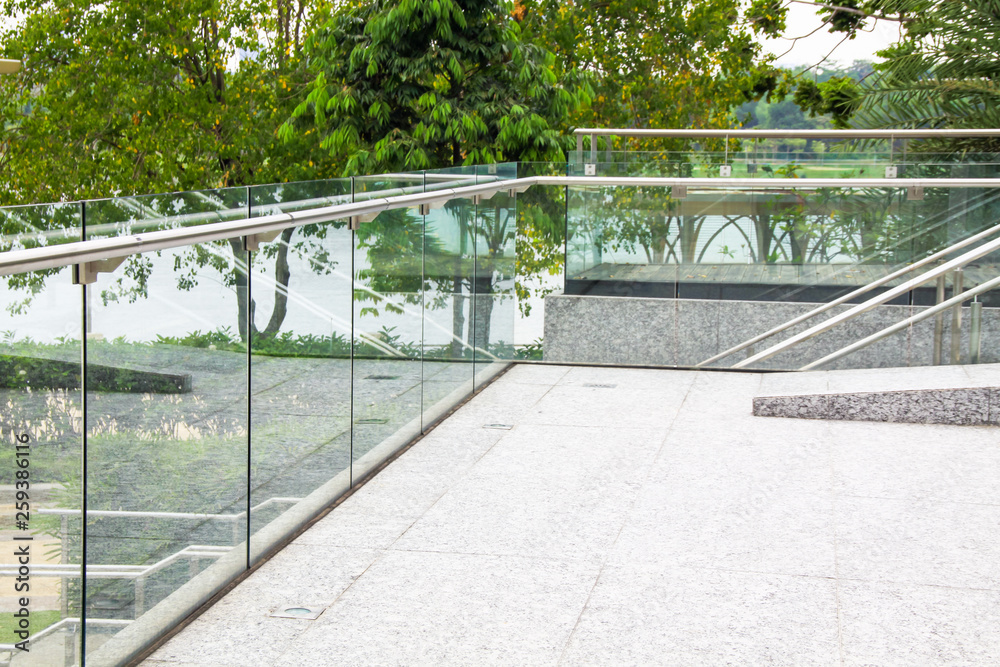 tempered laminated glass railing balustrade panels frame less ,safety glass for modern architectural