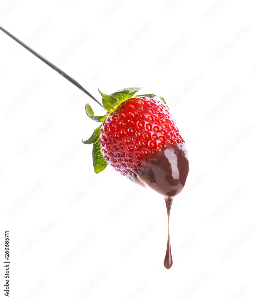 白底巧克力草莓蛋糕