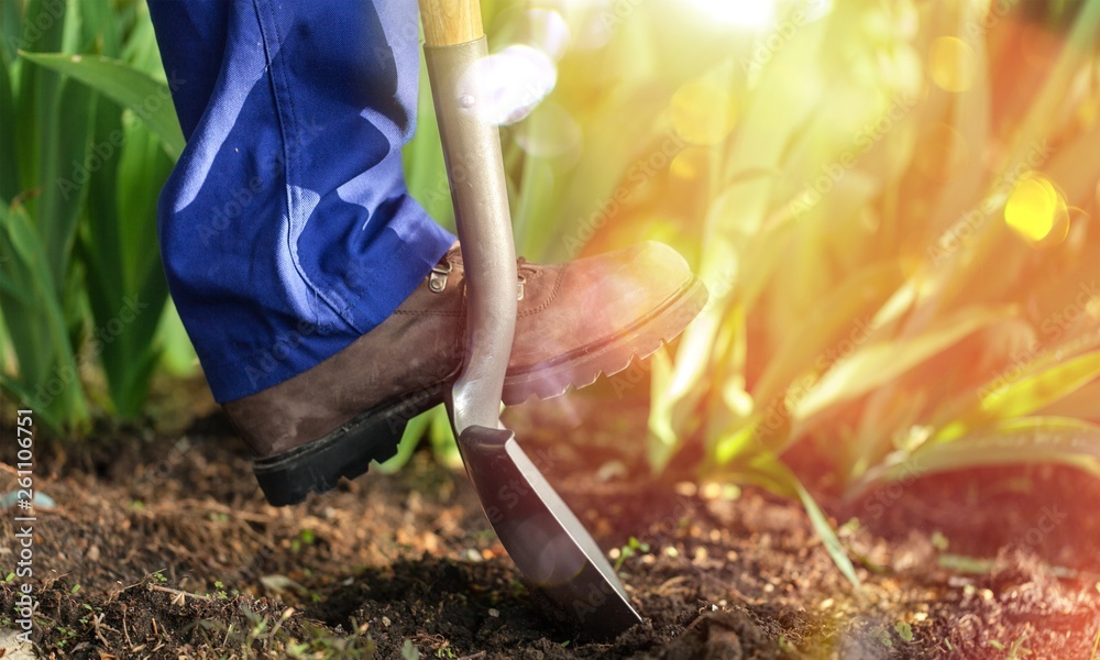 园林挖掘土壤农业铲形象工作者