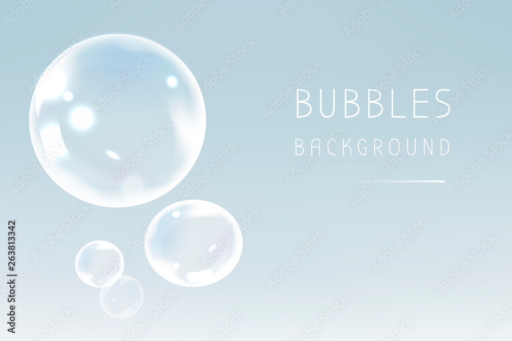 Clean soap bubbles