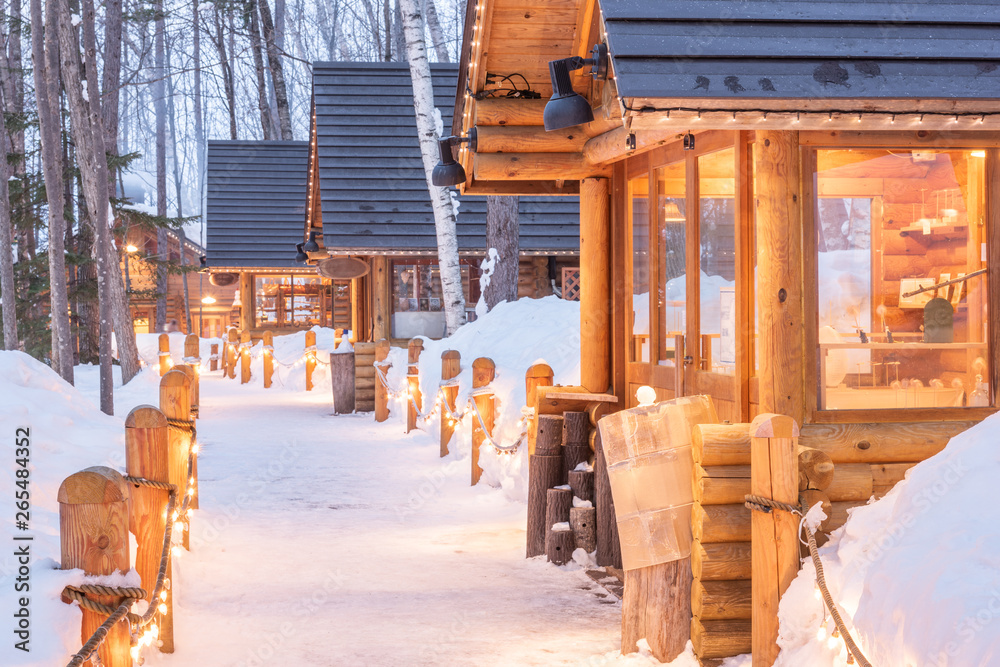 Furano，日本冬季小屋