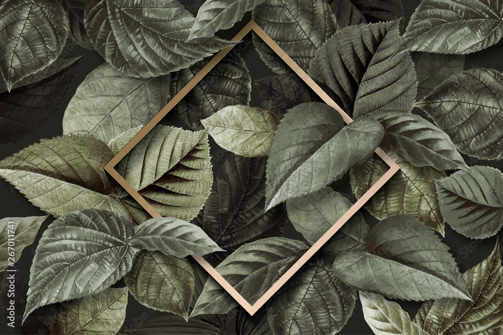 Forest leaf frame