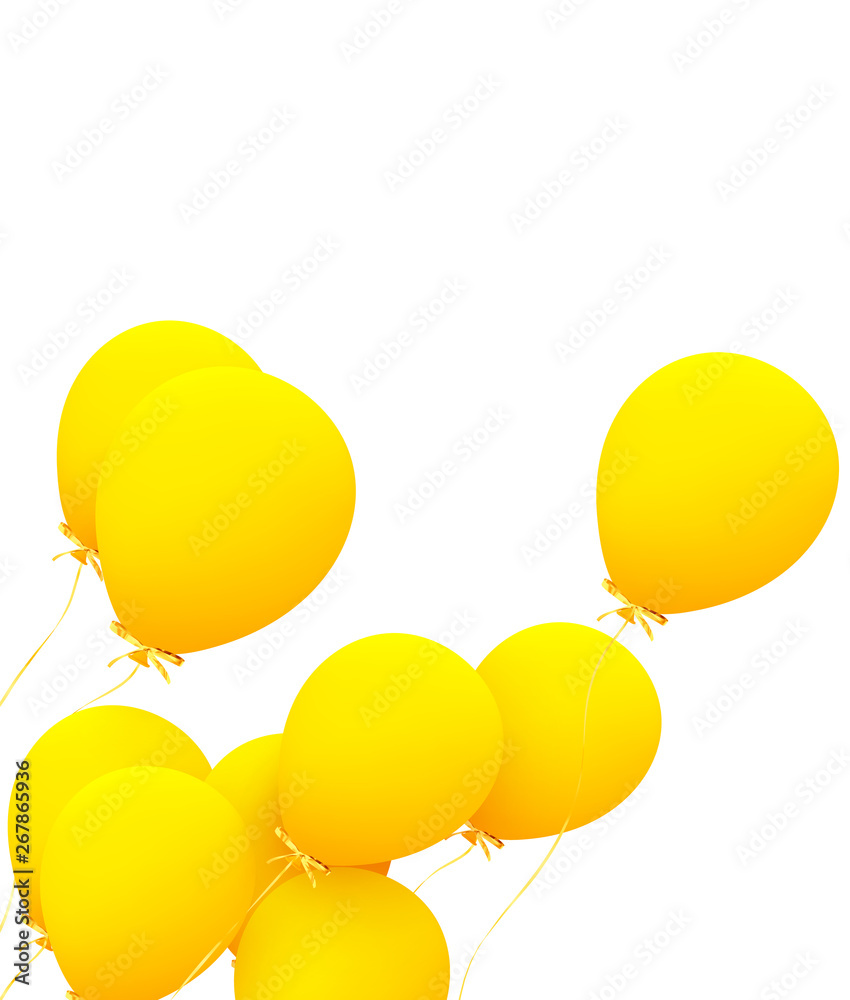 氦气球的节日背景