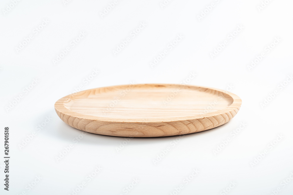 Natural wind green wooden tableware elm wood dish plate wooden plate