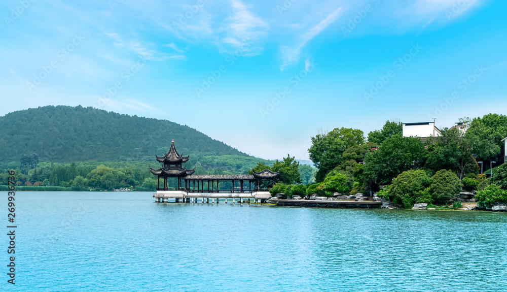 徐州市云龙湖景观建筑与自然景观……