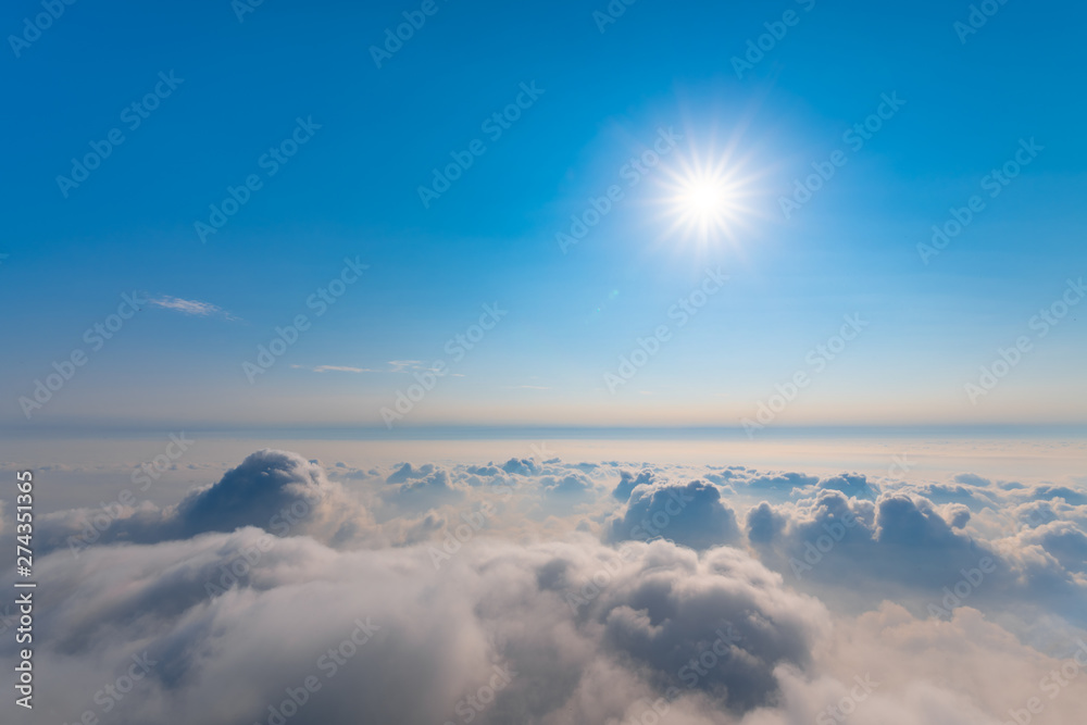•	sea of clouds in the morning sun, at the top of Emei Mountain in Sichuan Province, China