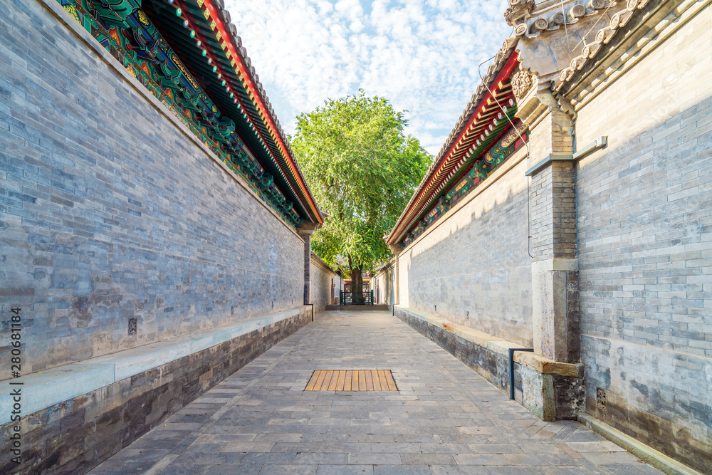 中国北京的传统小巷