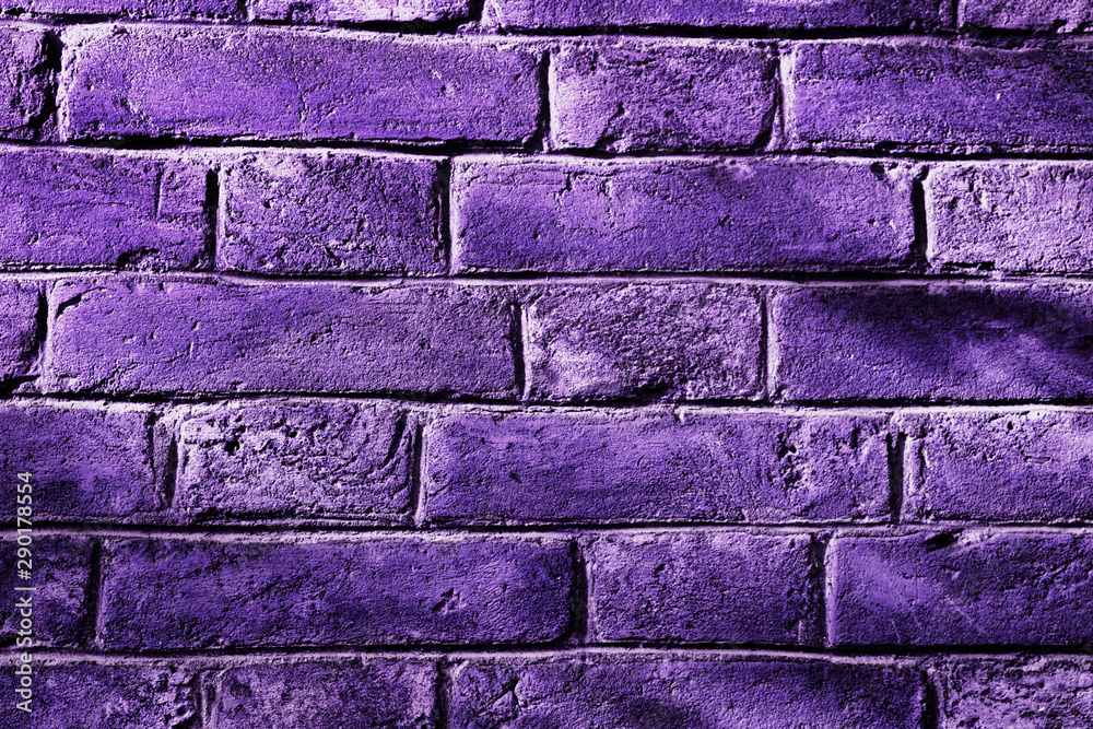 Texture of purple brick wall