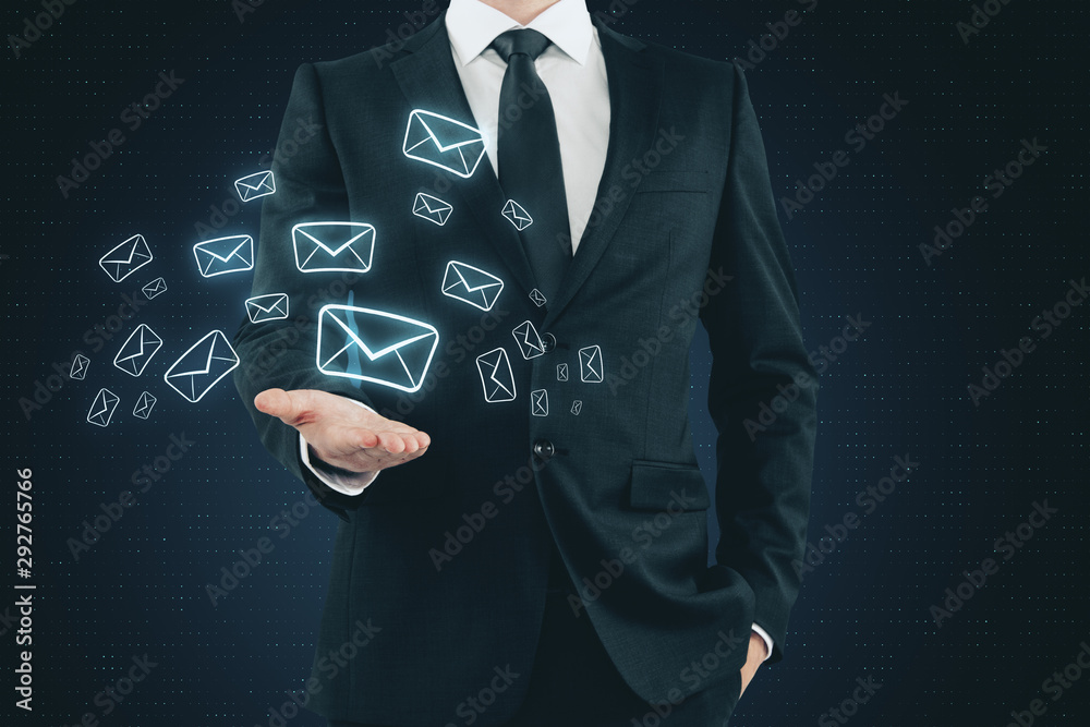 E-mail marketing and innovation concept