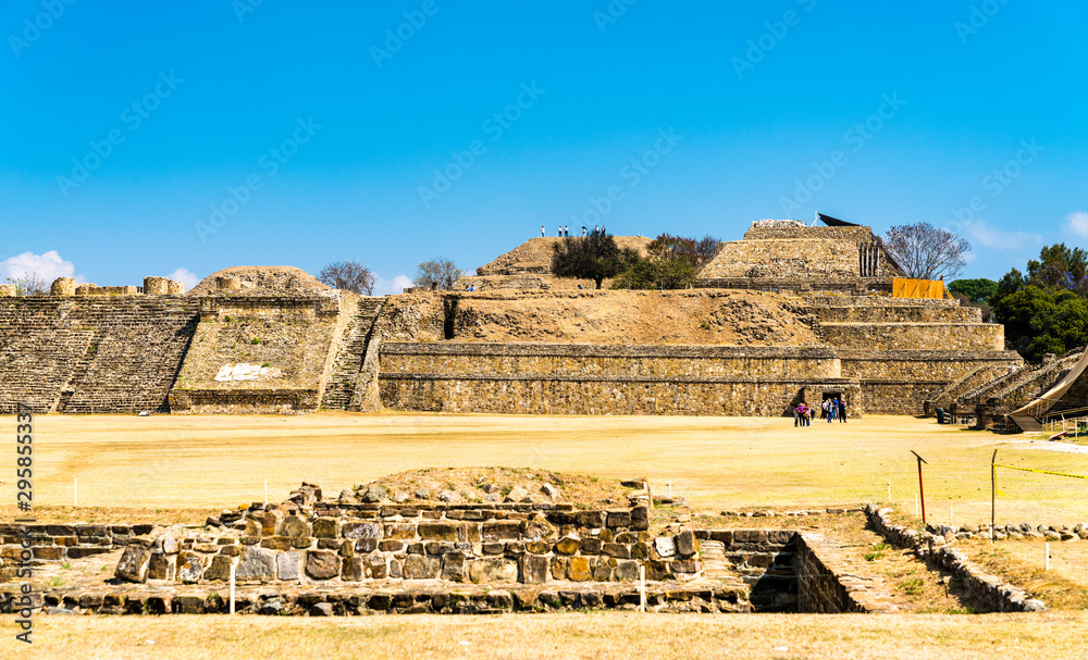 Monte Alban archaeological site in Oaxaca, Mexico