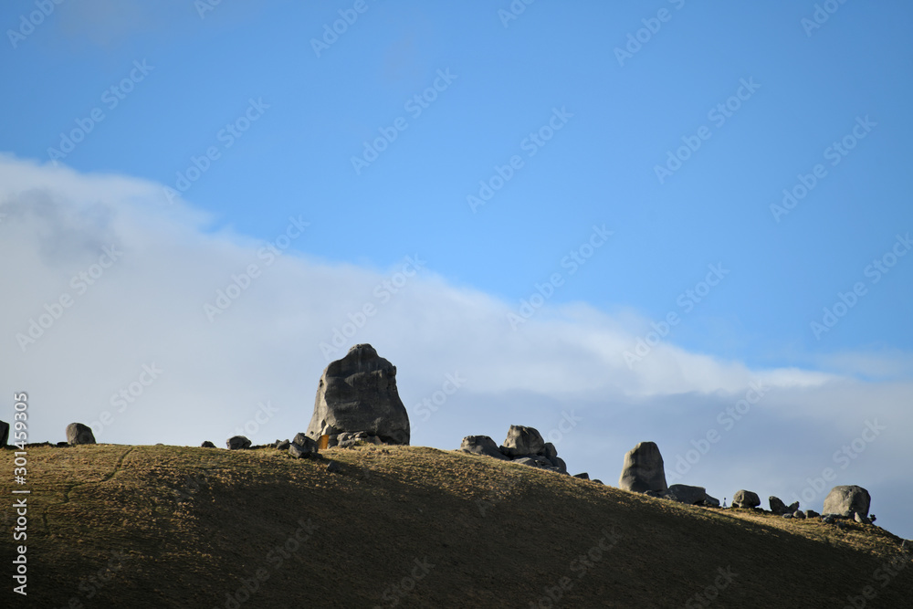 城堡山的岩石景观