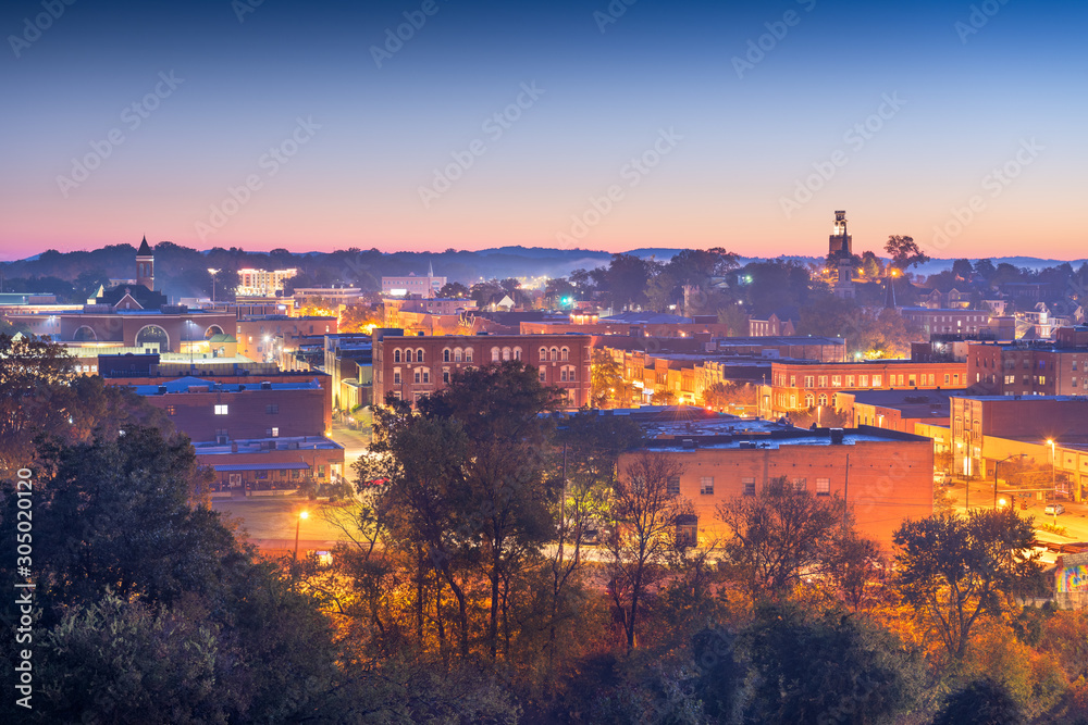 美国乔治亚州罗马市中心历史城市景观
