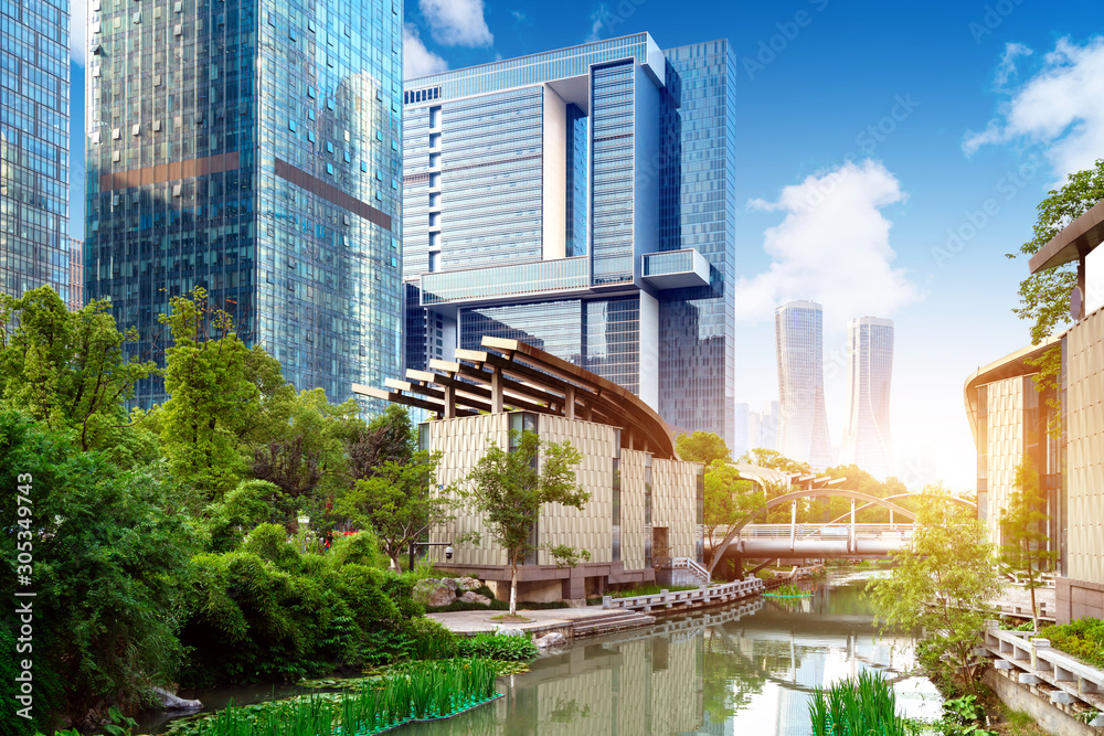 Modern architecture in Hangzhou