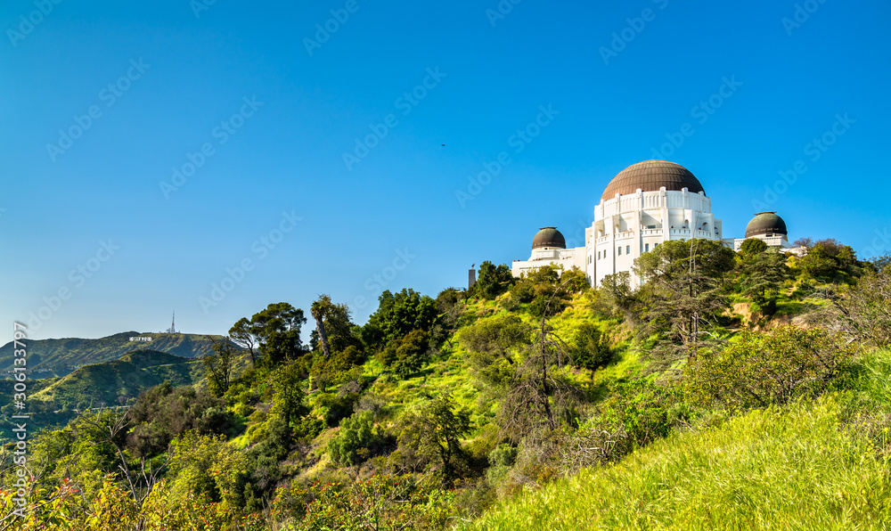 加利福尼亚州洛杉矶好莱坞山上的格里菲斯天文台