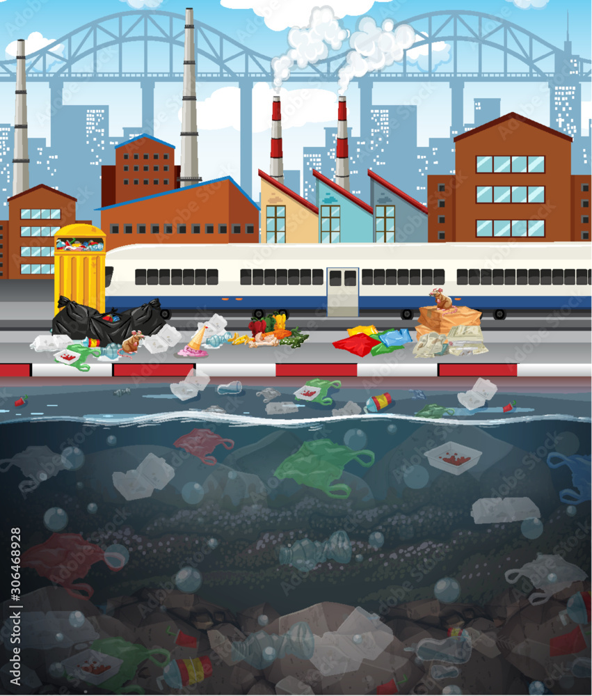 城市塑料袋对水的污染