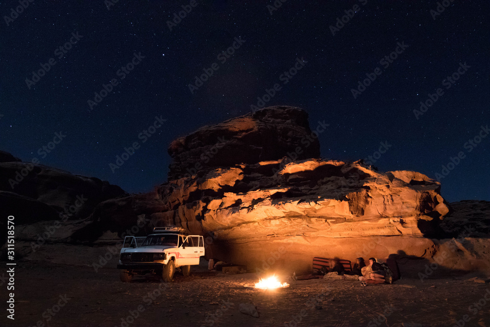 Nuit dans le Wadi Rum