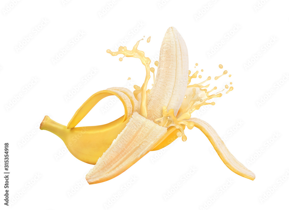 白底香蕉花蜜
