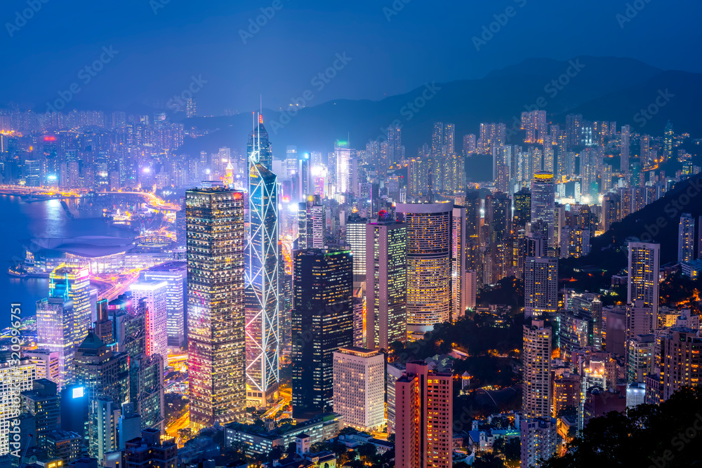 香港美丽夜景……