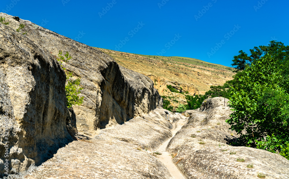 Uplistsikhe，格鲁吉亚一个古老的岩石凿成的小镇
