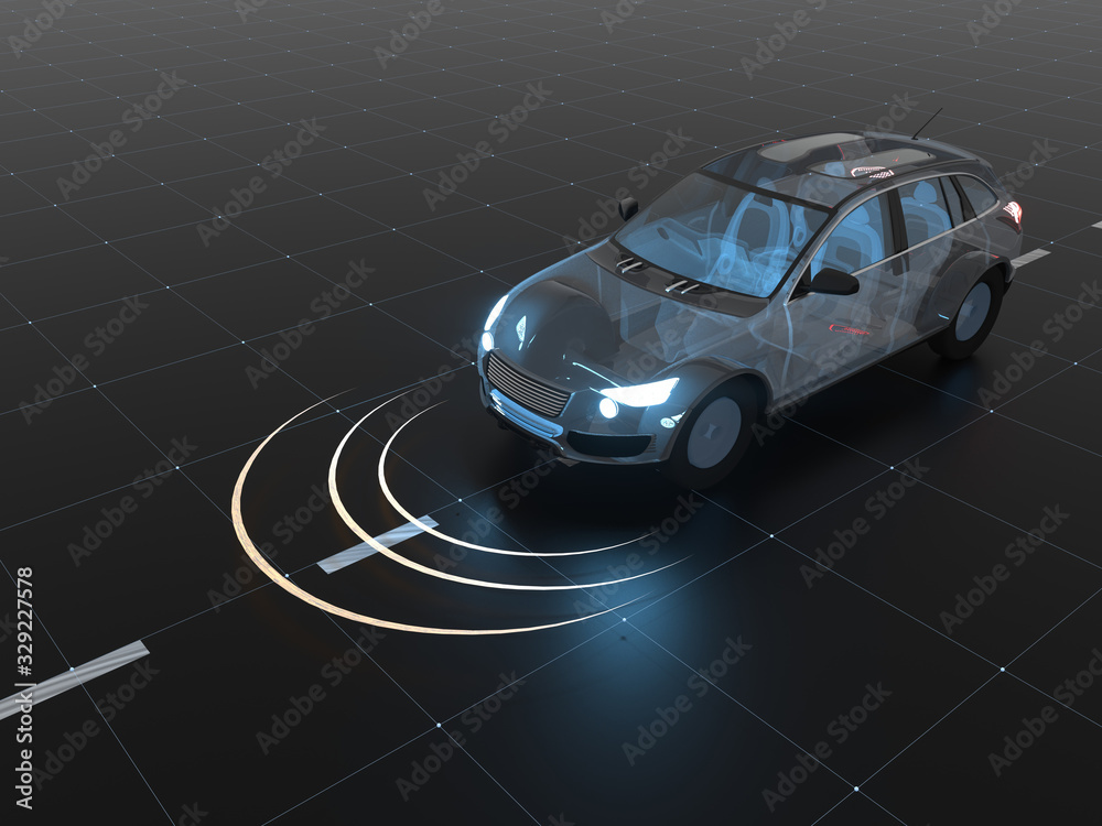 无人驾驶自动驾驶、自动驾驶汽车、激光雷达技术自动驾驶汽车和电动汽车