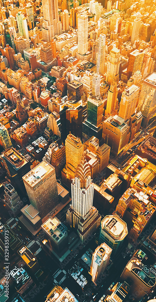 从中城俯瞰纽约曼哈顿