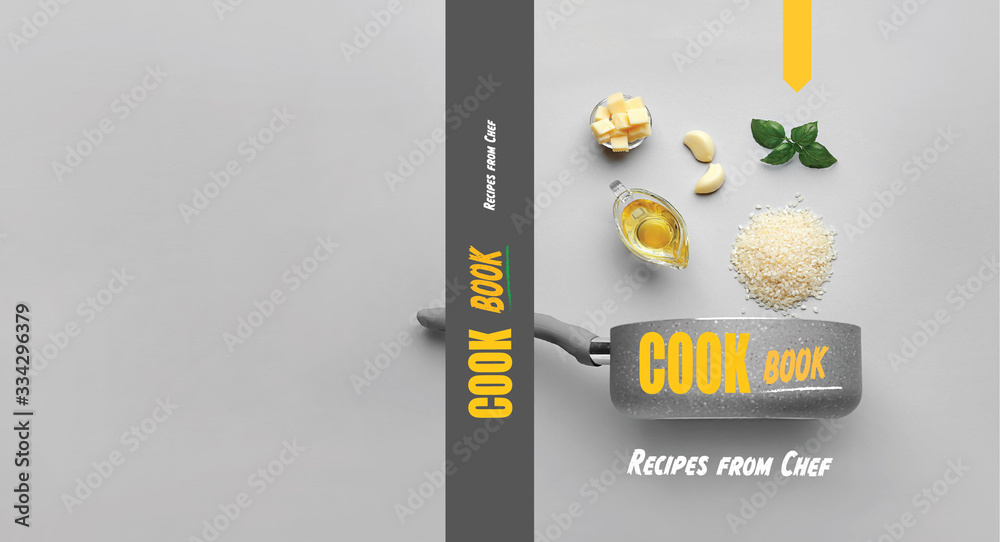 Stylish cover for cook book