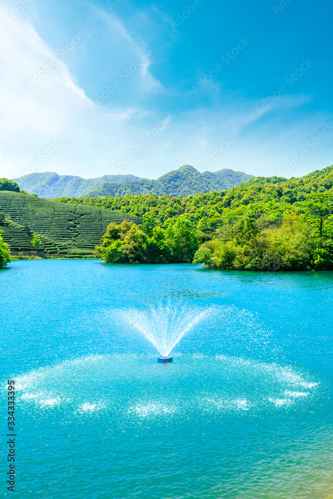 清水青山自然景观。