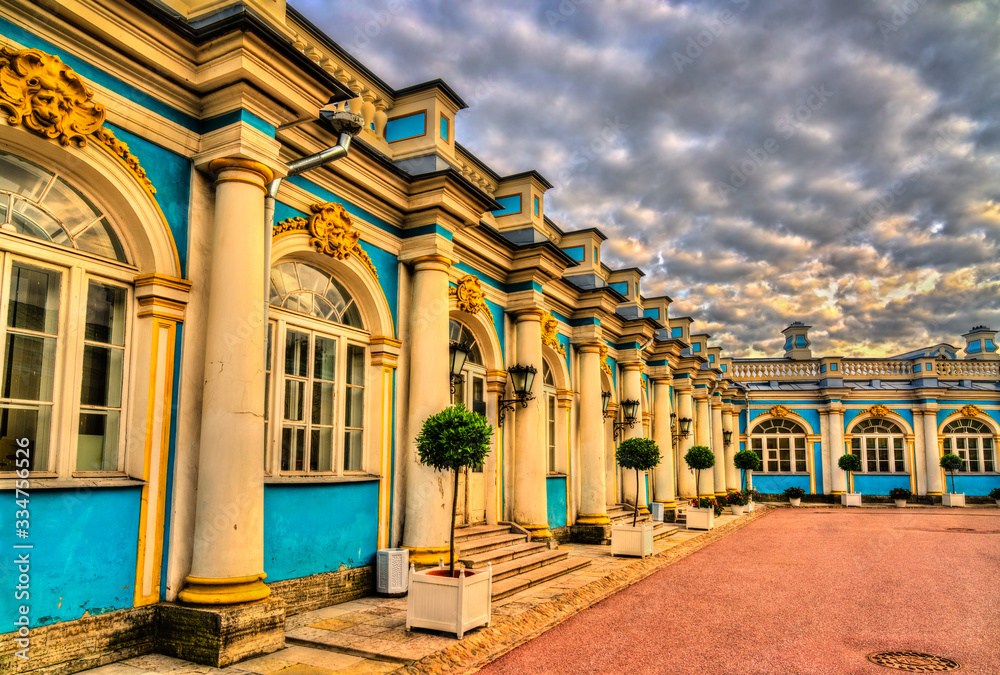 俄罗斯圣彼得堡Tsarskoye Selo的凯瑟琳宫