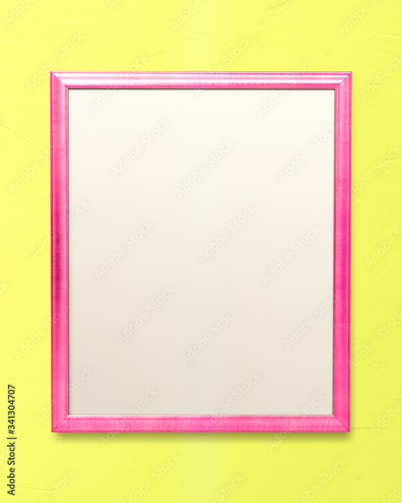 粉红色空白框架模型
