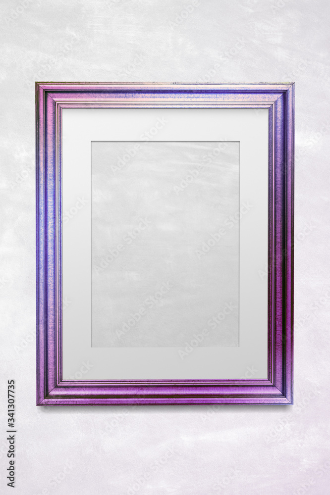 紫色空白框架模型