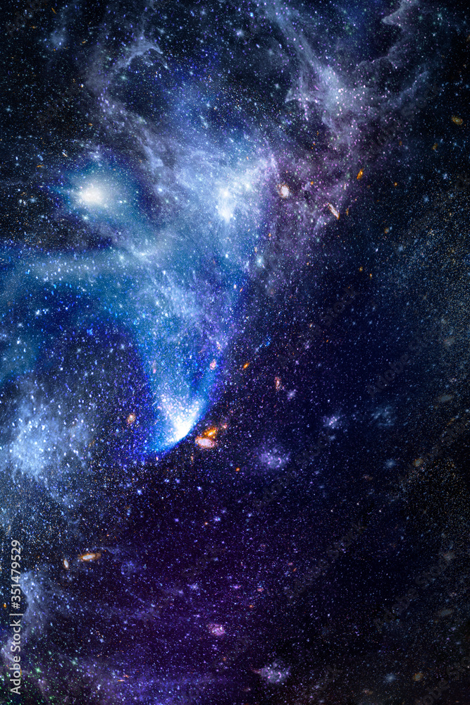 太空中的银河纹理背景