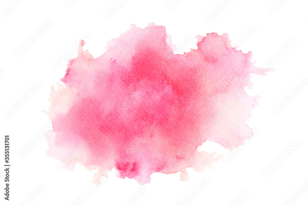 粉红色水彩画笔背景