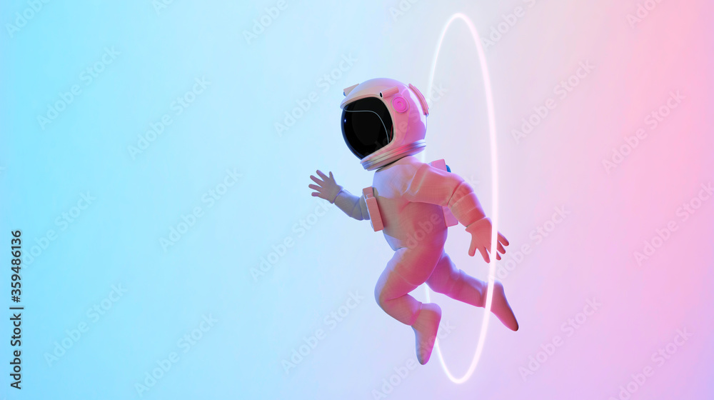 宇航员逃离太空