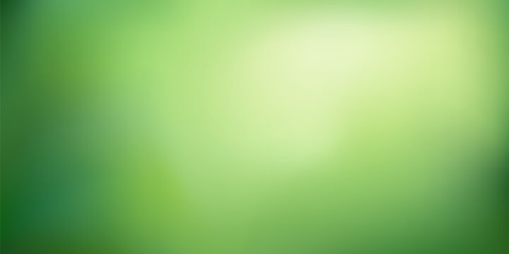 Abstract green blurred background. Natural gradient  backdrop. Vector illustration. Ecology concept for your  website, graphic design, banner, poster